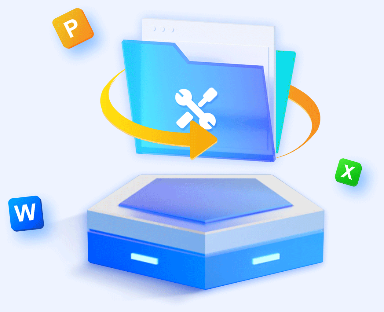 Document Repair Illustration