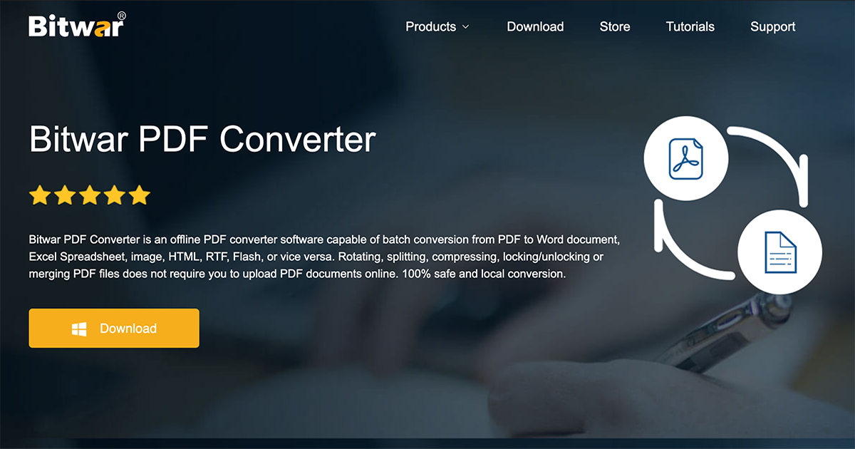 Bitwar PDF Converter