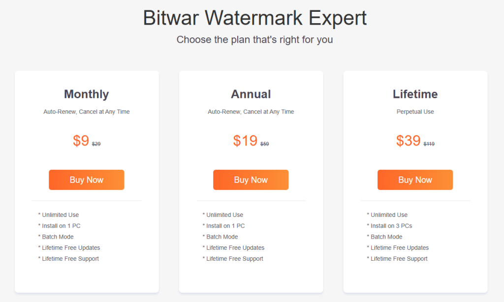 bitwar water experter recharge