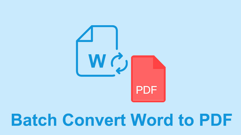 Batch Convert Word to PDF