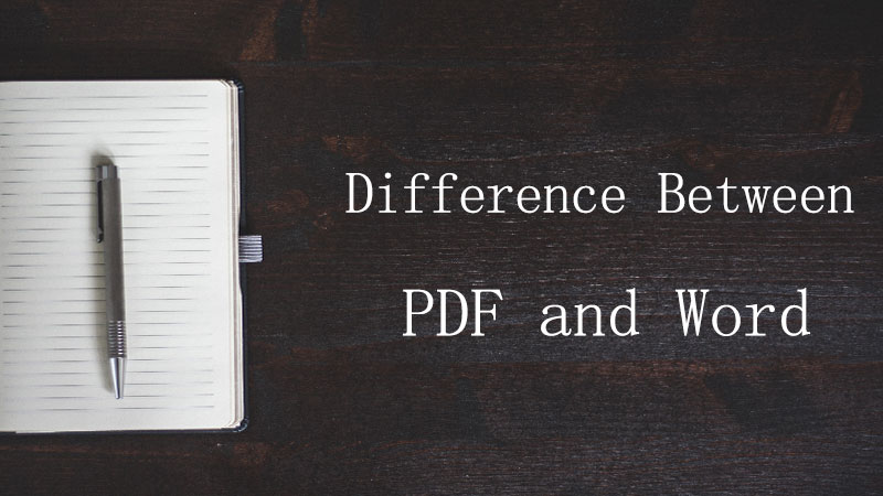 Difference Between PDF and Word