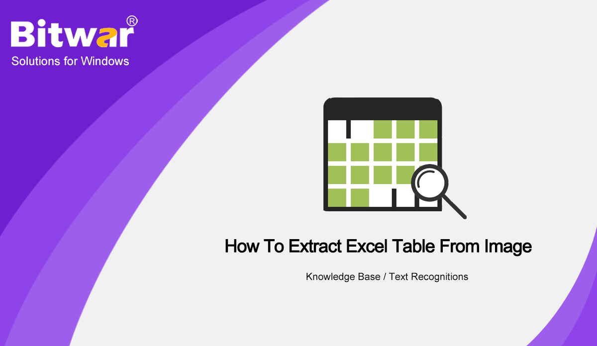 How to Extract Excel Table from Image