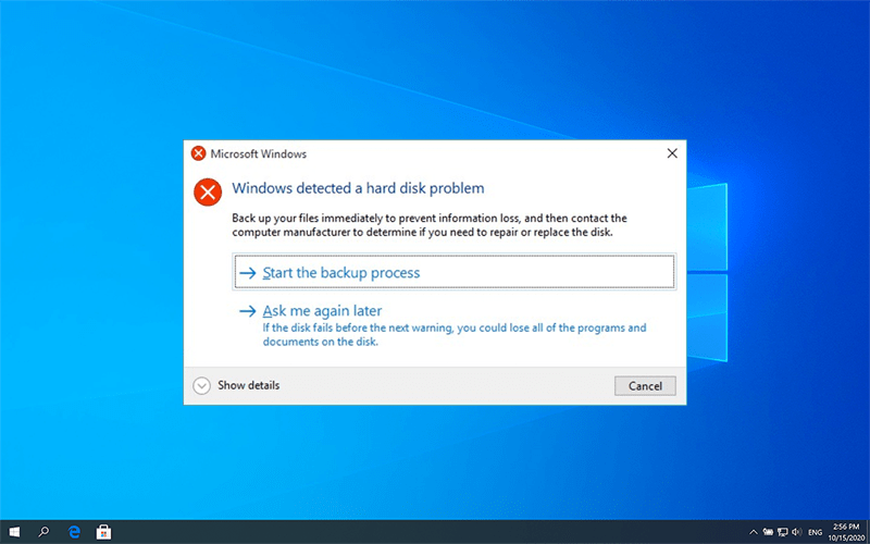 Fix Windows Detected a Hard Disk Problem