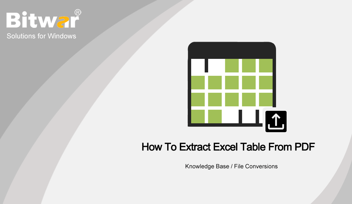 How To Extract Excel Table From PDF