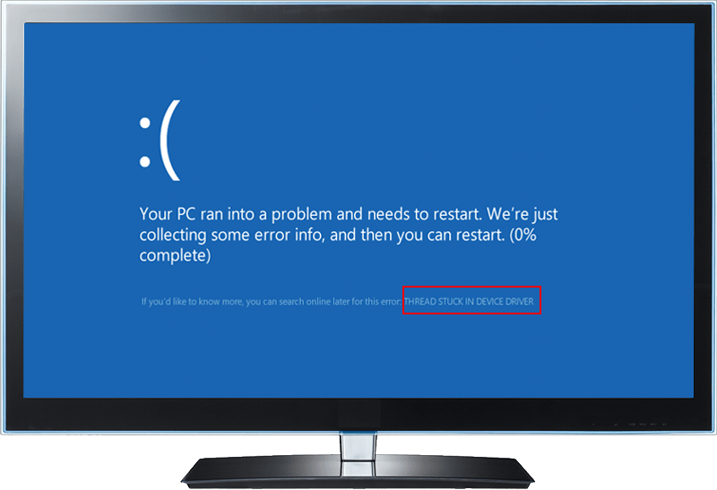 Windows 10 Thread Stuck In Device Driver error