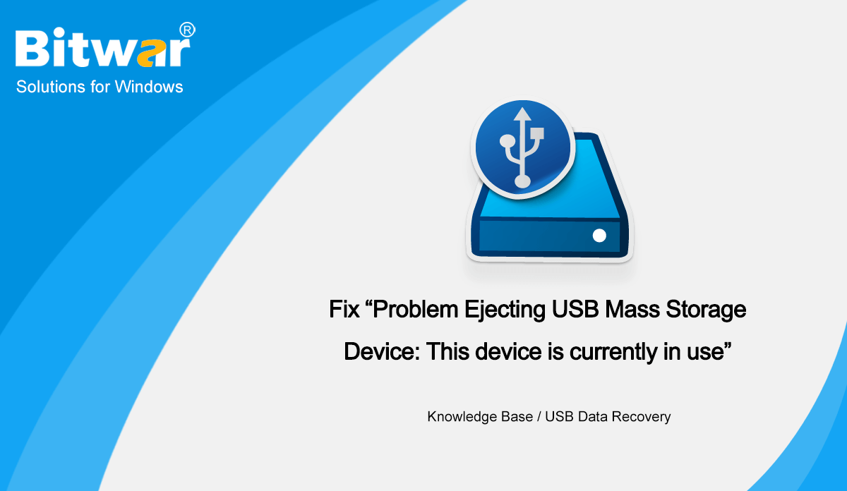fix problem ejecting usb mass storage device