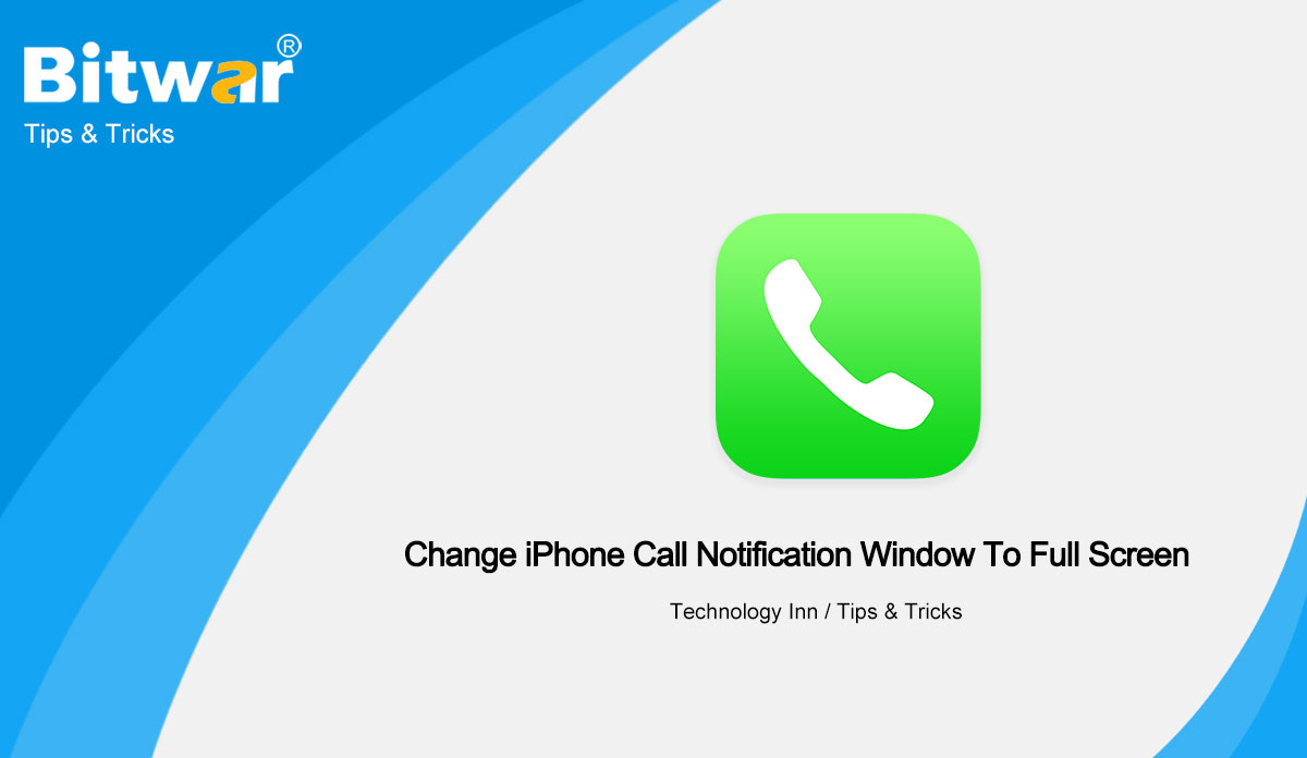 Change iphone call notification