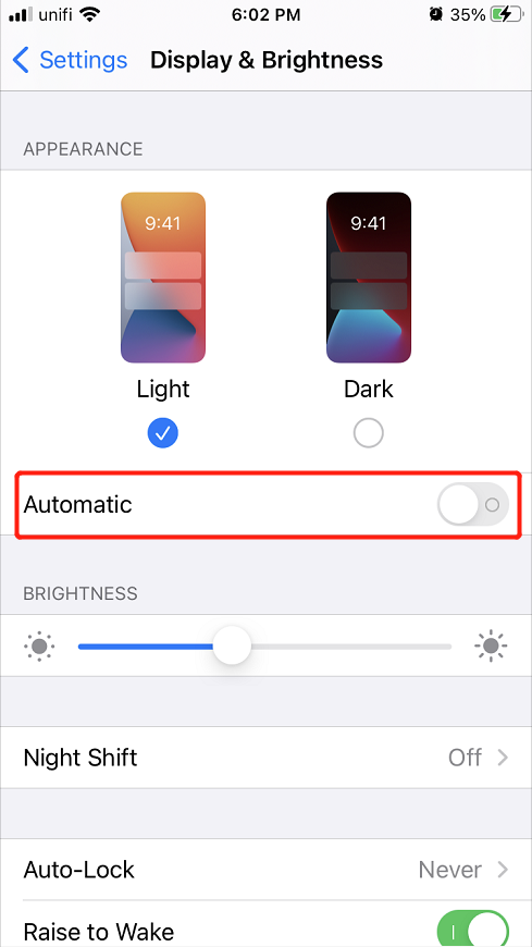 disable brightness feature