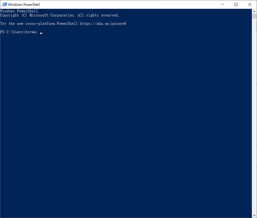 search for Windows PowerShell