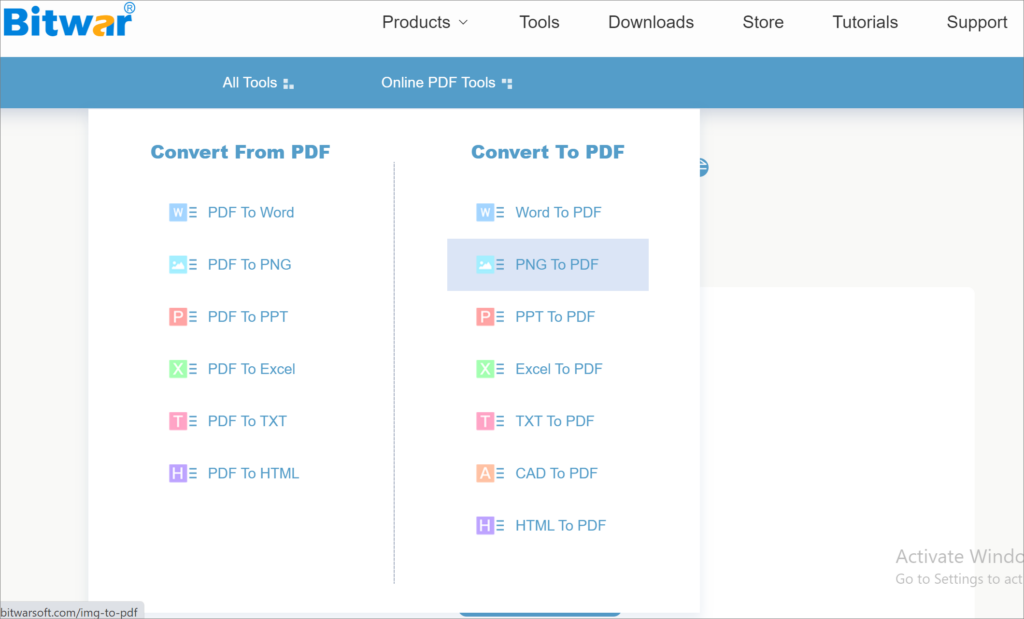 Bitwar online pdf converter-png to ppt 1