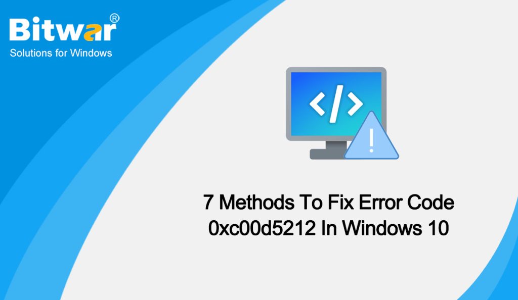 Fix Error Code 0xc00d5212
