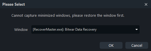 bitwar screen recorder-Game- choose window 2