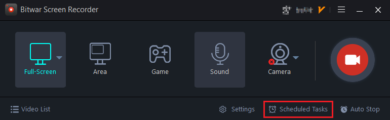 bitwar screen recorder-scheduled tasks