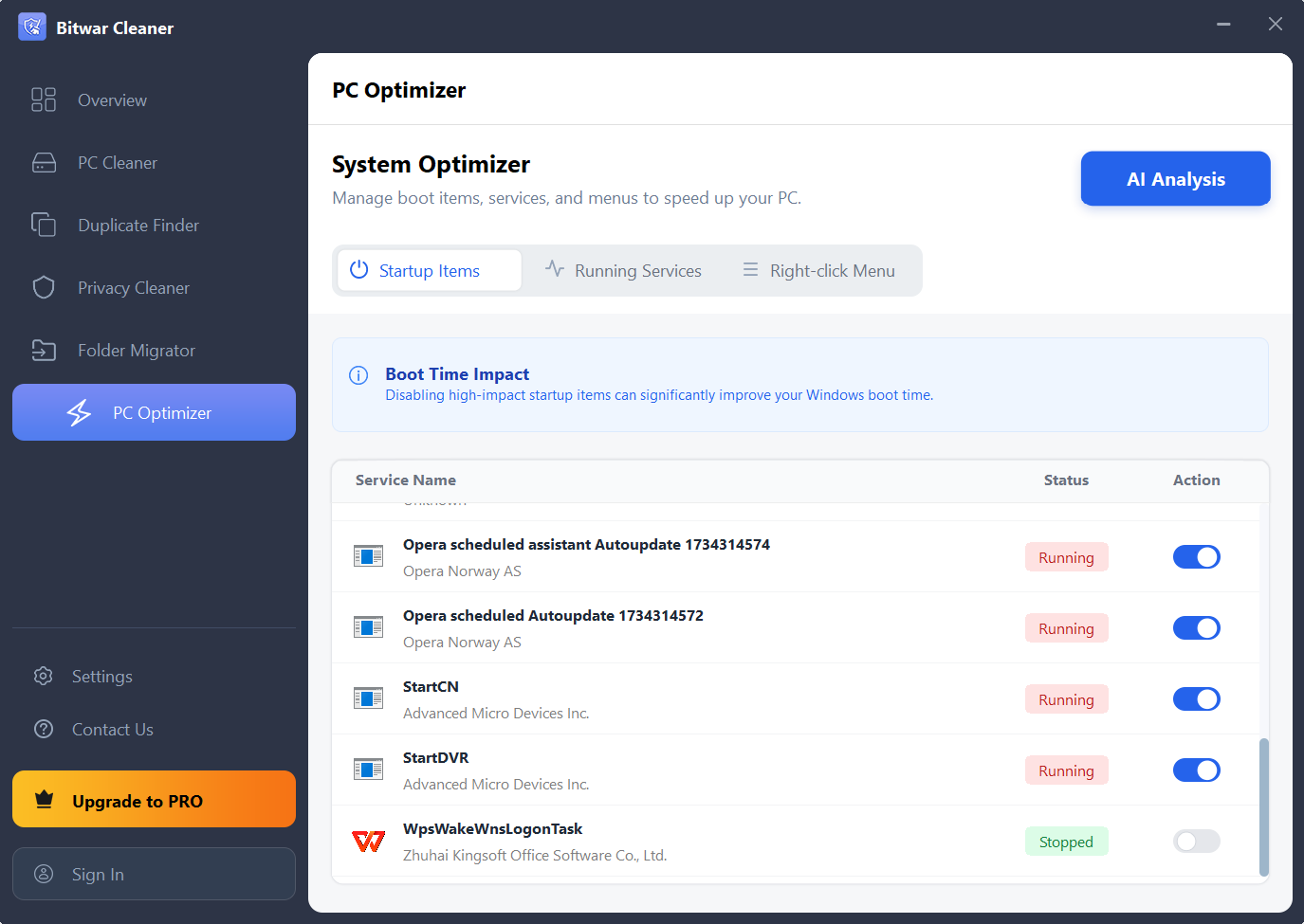 bitwar cleaner-PC optimizer