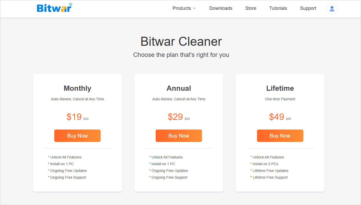 bitwar cleaner-bitwar store